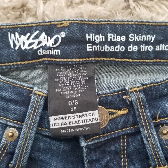 Mossimo High Rise Skinny Jeans Size 25 waist or size 0. - Picture 2 of 5